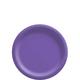 Purple Extra Sturdy Paper Dessert Plates, 6.75in, 50ct